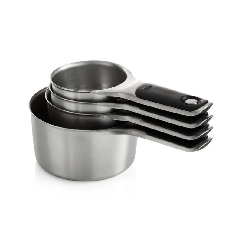 OXO ® Stainless Steel Magnetic Measuring Cups, Set of 4