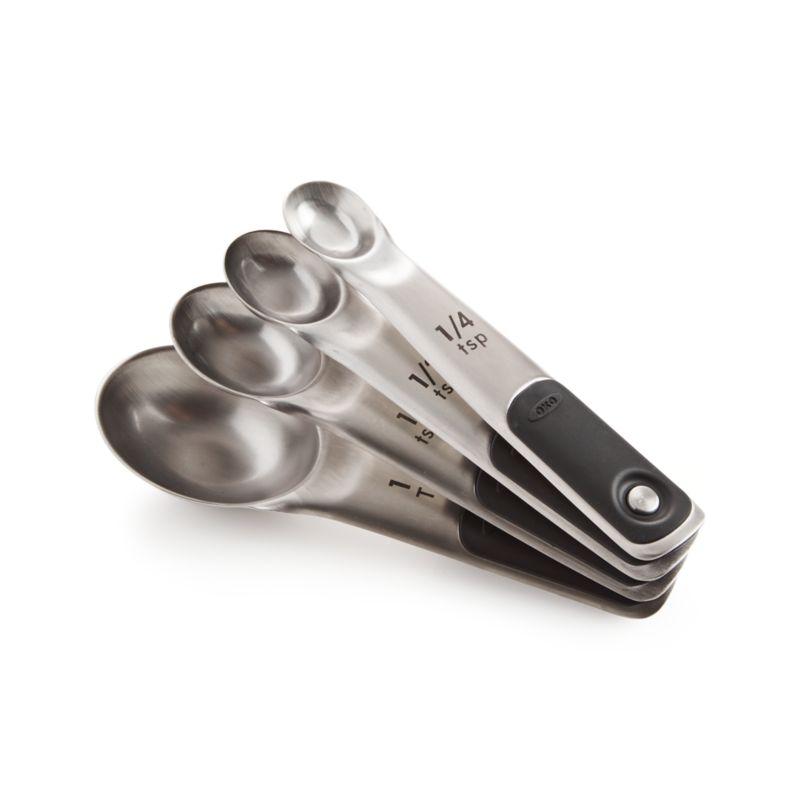 OXO ® Stainless Steel Magnetic Measuring Spoons, Set of 4