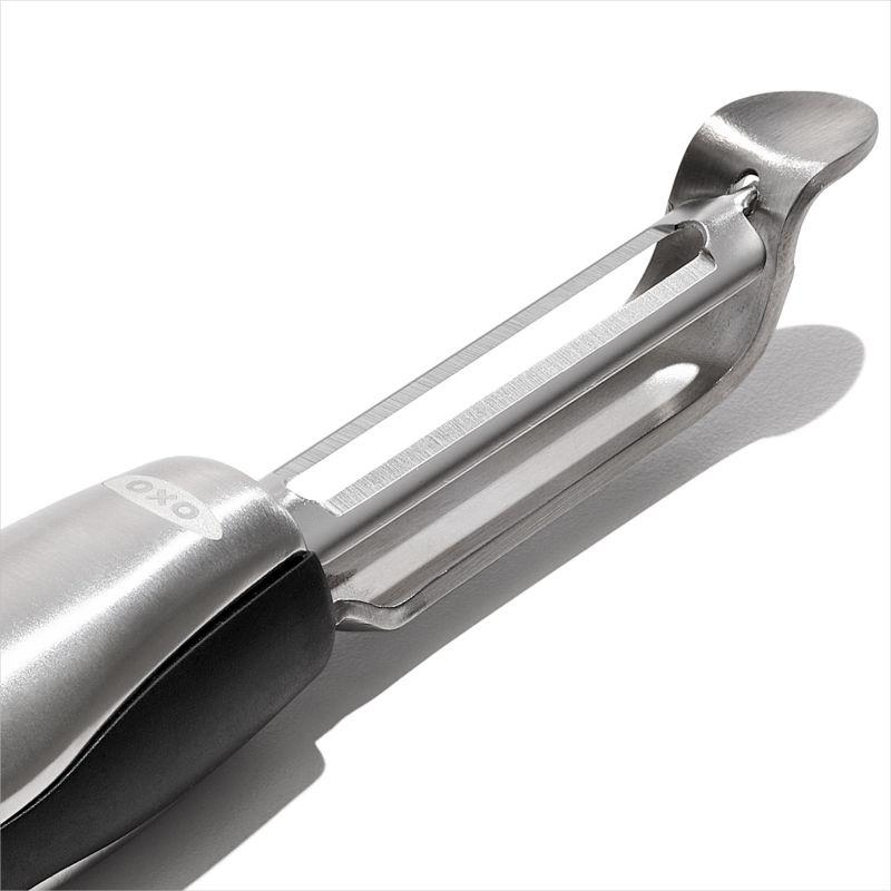 Stainless Steel Swivel Peeler with Non-Slip Handle