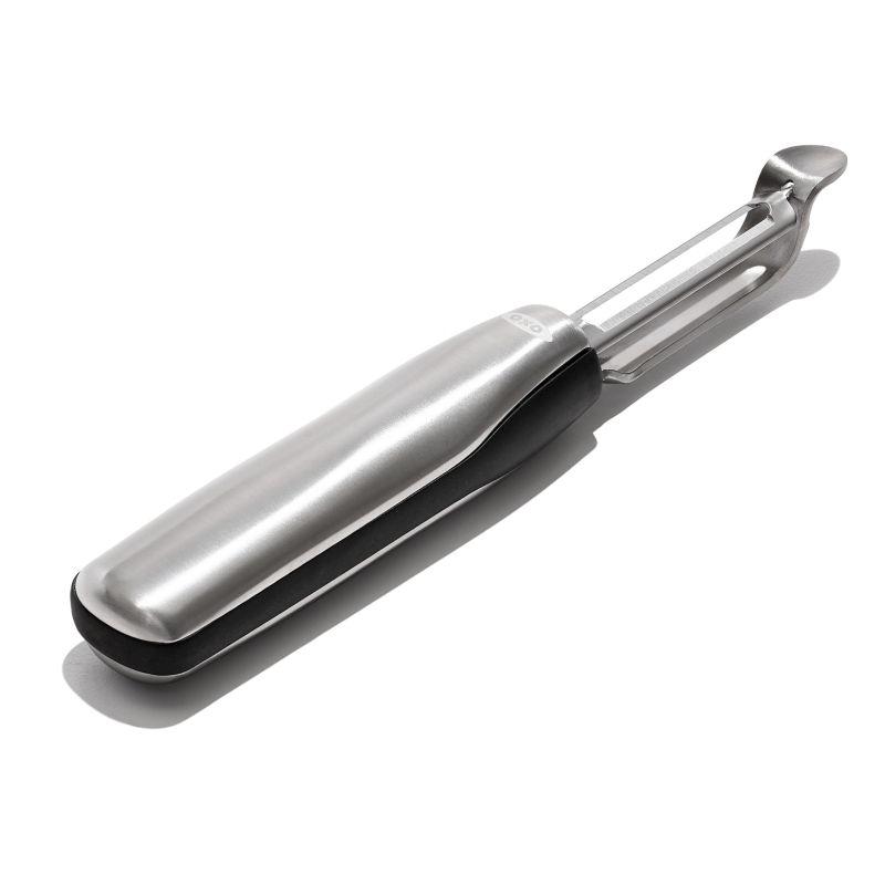 Stainless Steel Swivel Peeler with Non-Slip Handle