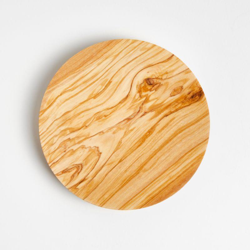 Round Olivewood Heat-Resistant Trivet