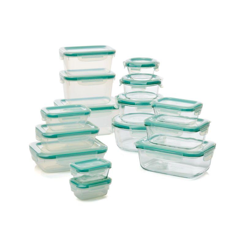 OXO ® Snap 30-Piece Glass/Plastic Food Storage Container Set