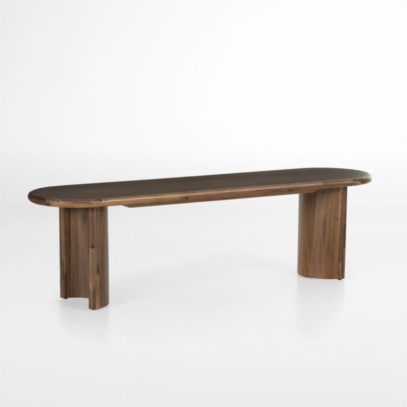 Haiden Seasoned Brown Acacia 72'' Dining Bench