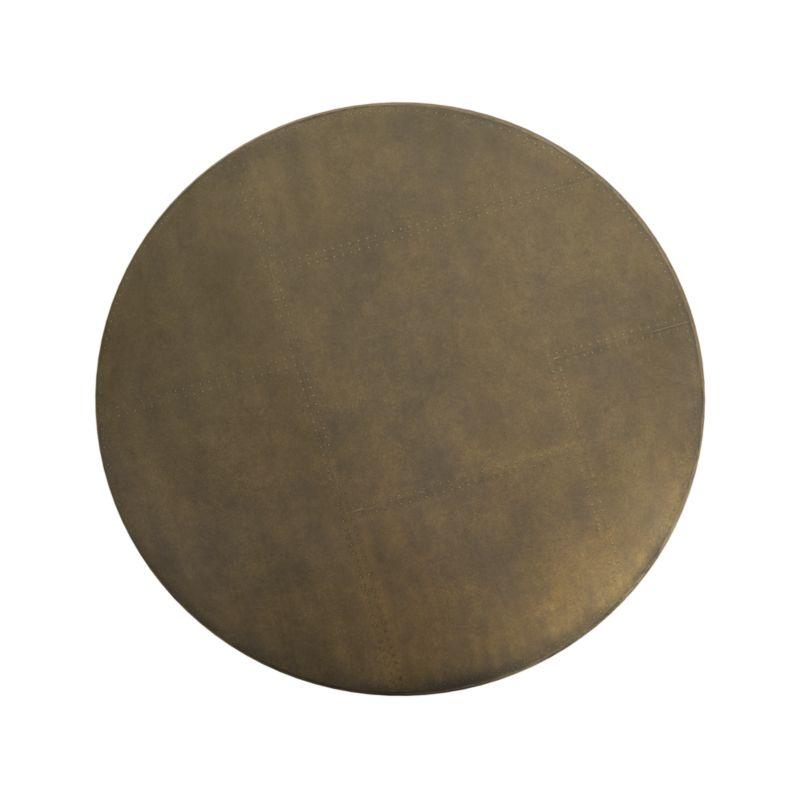 Penn Patchwork Bronze 42" Pedestal Base Dining Table