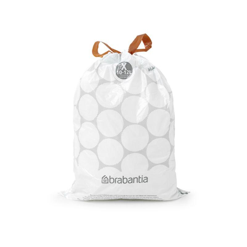Brabantia PerfectFit Trash Bags, Code X, 2.6-3.2 Gallon, 200 Count