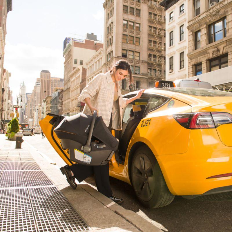 Nuna ® PIPA ™ Urbn Caviar Black Baseless Baby Car Seat + TRIV ™ Next Stroller Travel System