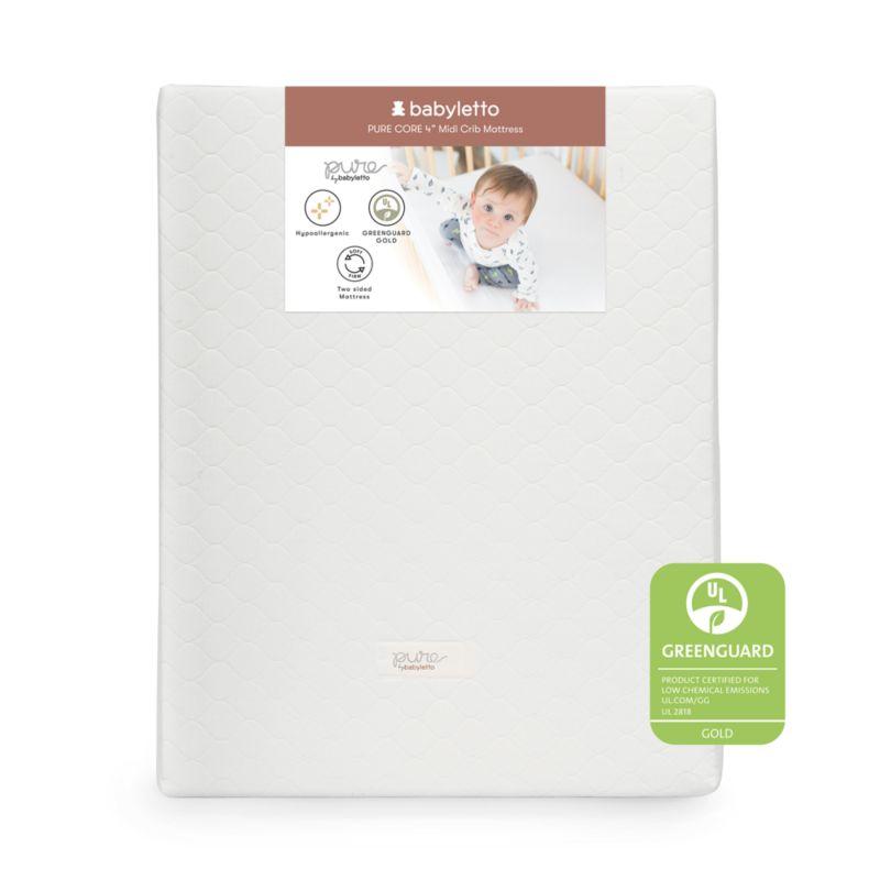 Babyletto Pure Core Lightweight Waterproof Mini Baby Crib Mattress