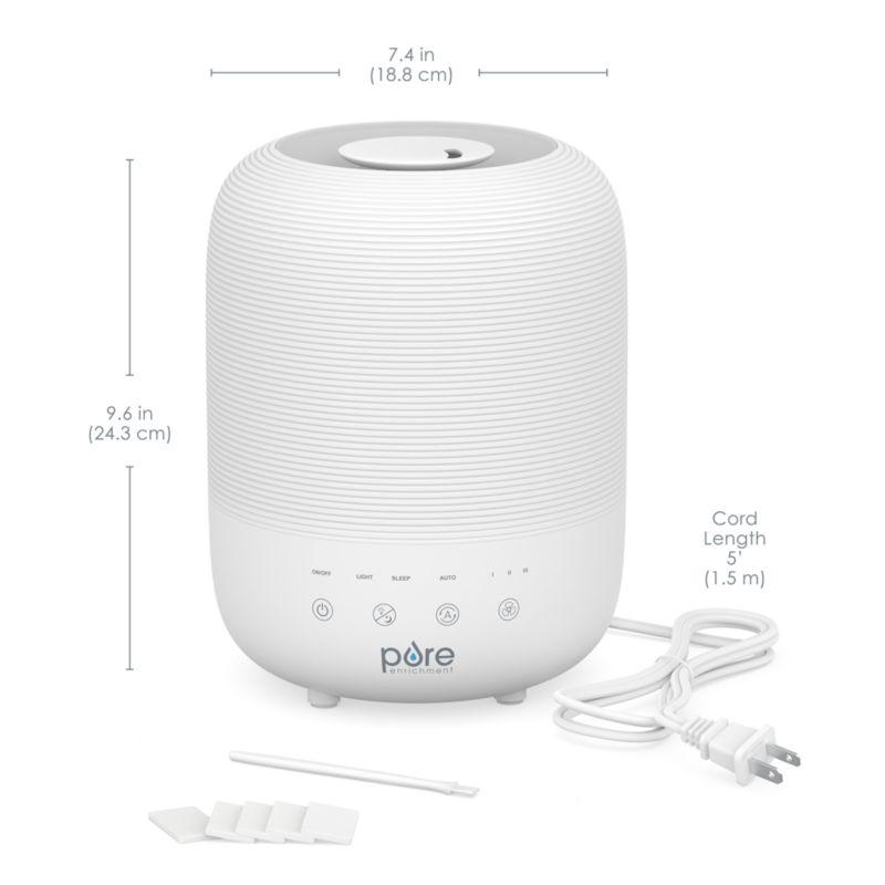 Pure Enrichment HUME Sense Top-Fill Humidifier with Auto Mode Humidity Sensor