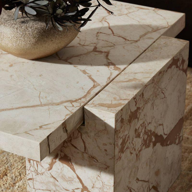 Barredo Coffee Table - Cream Marble