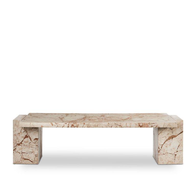 Barredo Coffee Table - Cream Marble