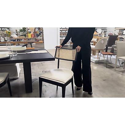 Libby Black and Natural Cane Dining Chair