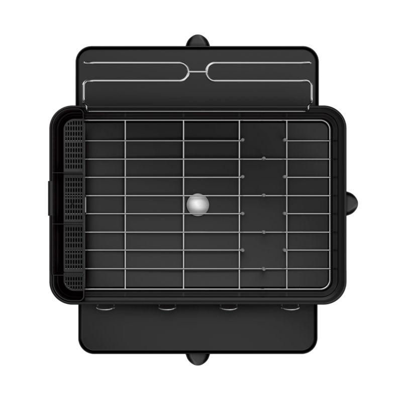 Simplehuman Kitchen Dish Drying Rack, Matte Black Steel
