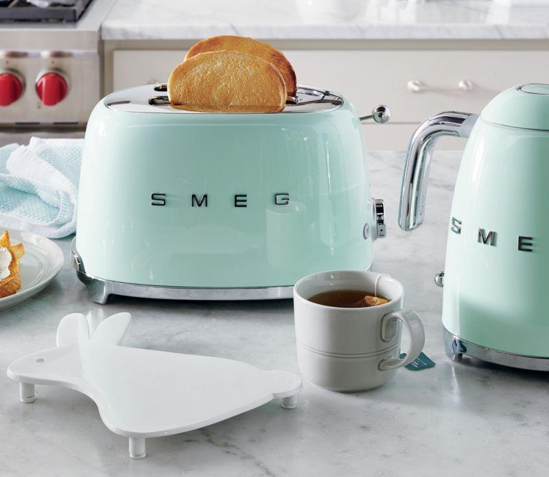 SMEG Pastel Green 4-Slice Long Slot Retro Toaster