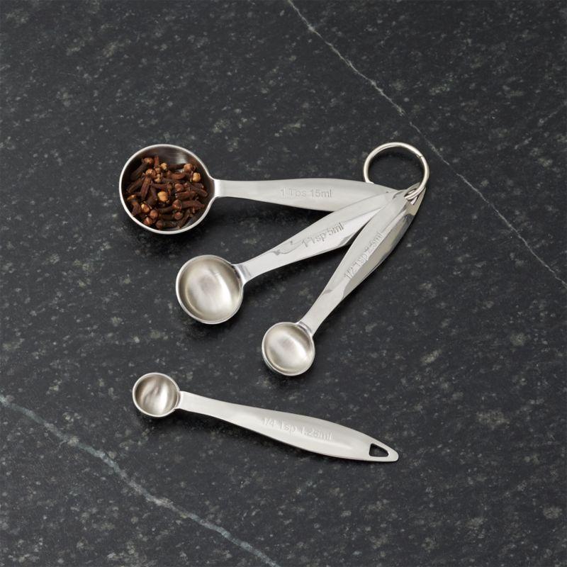 Stainless Steel Dishwasher Safe Measuring Spoons Set of 4