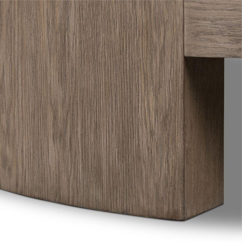 Sheffield Brown Wood 60" Round Coffee Table