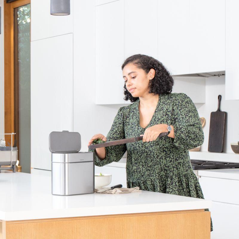 Simplehuman 4 Liter Compost Caddy, Brushed Stainless Steel