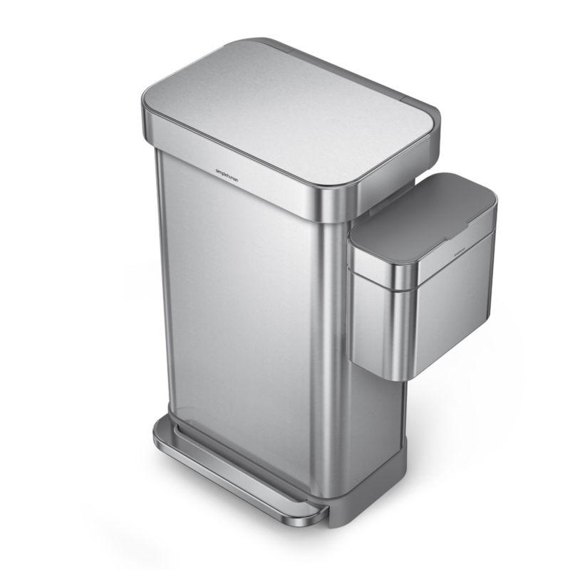 Simplehuman 4 Liter Compost Caddy, Brushed Stainless Steel