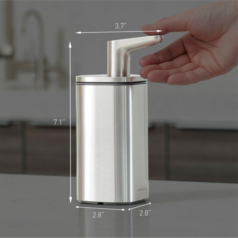 simplehuman ® 10-Oz. Brushed Stainless Steel Pulse Pump Liquid Soap Dispenser