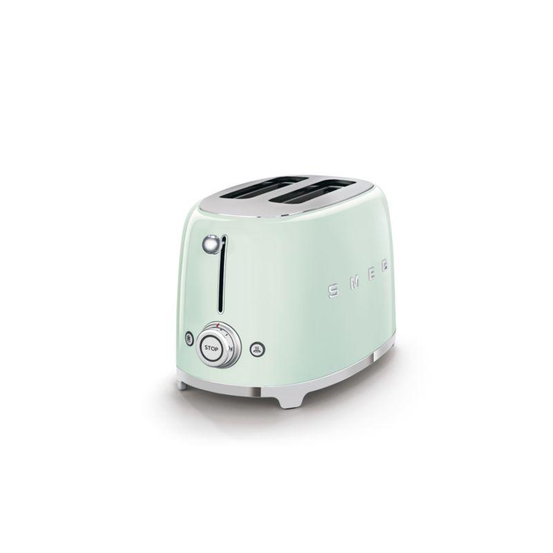 SMEG Pastel Green 4-Slice Long Slot Retro Toaster