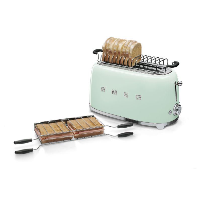 SMEG Pastel Green 4-Slice Long Slot Retro Toaster