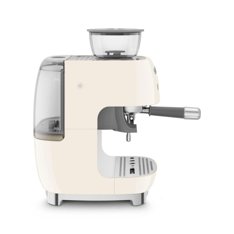 SMEG Cream Semi-Automatic Coffee and Espresso Machine with Milk Frother
