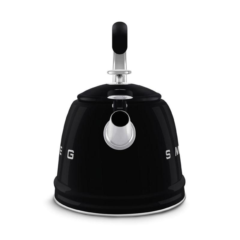 SMEG Black Whistling Stovetop Kettle