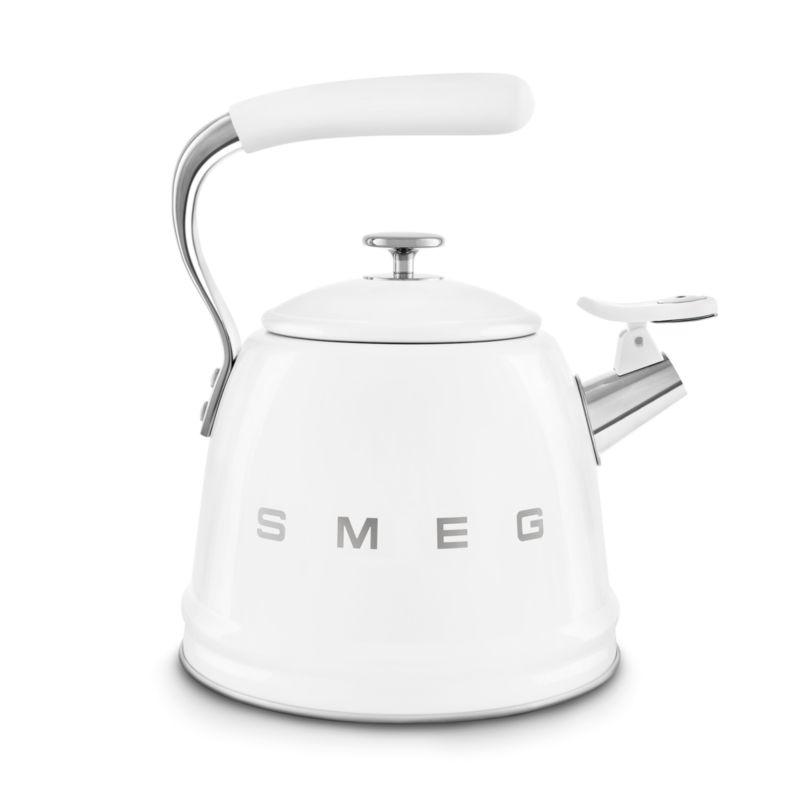 SMEG White Whistling Stovetop Kettle