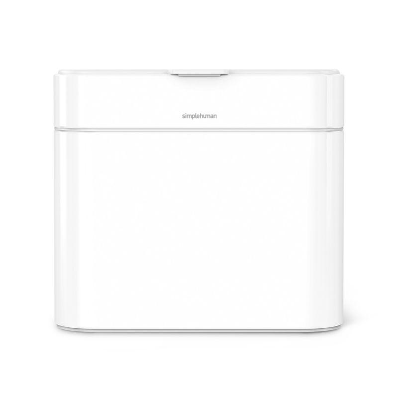 Simplehuman 4 Liter Compost Caddy, White Steel