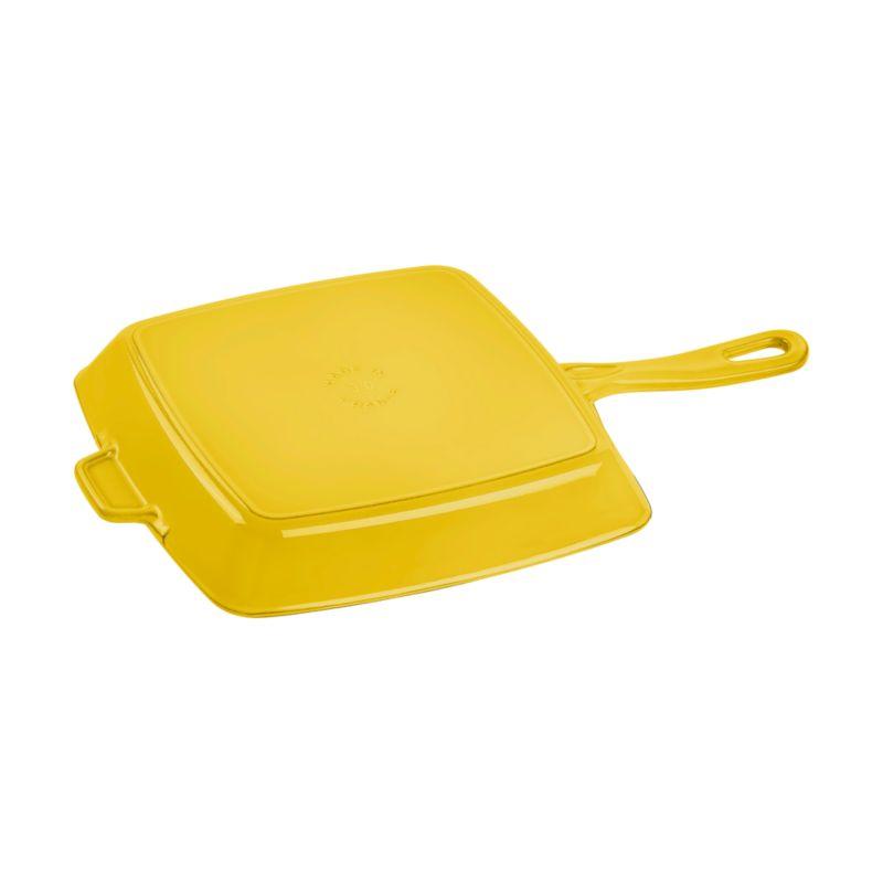 Staub 12" Citron Enameled Cast Iron Square Grill Pan
