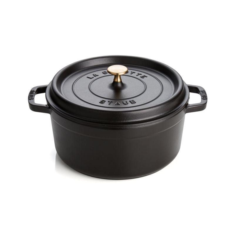 Staub ® 5.5-Qt Matte Black Cocotte