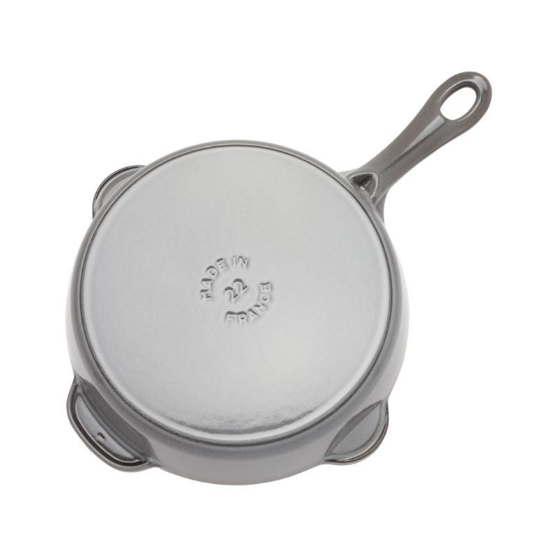 Staub ® 8.5" Graphite Grey Enameled Cast Iron Traditional Deep Skillet