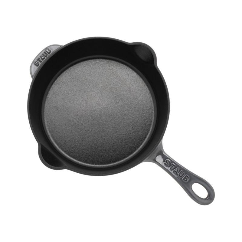 Staub ® 8.5" Graphite Grey Enameled Cast Iron Traditional Deep Skillet