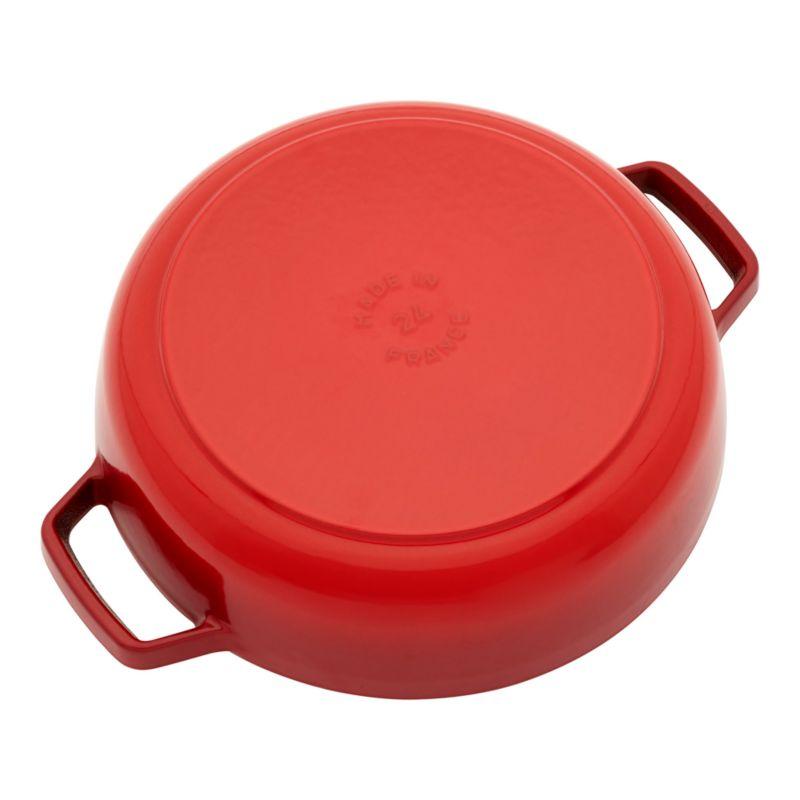 Staub ® 2.5-Qt. Cherry Cast Iron Saute Pan with Dragon Lid