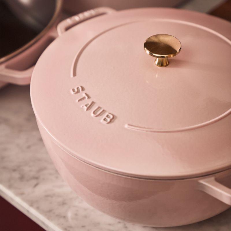 Staub ® Peony Pink Cast Iron 5-Qt. Essential French Oven