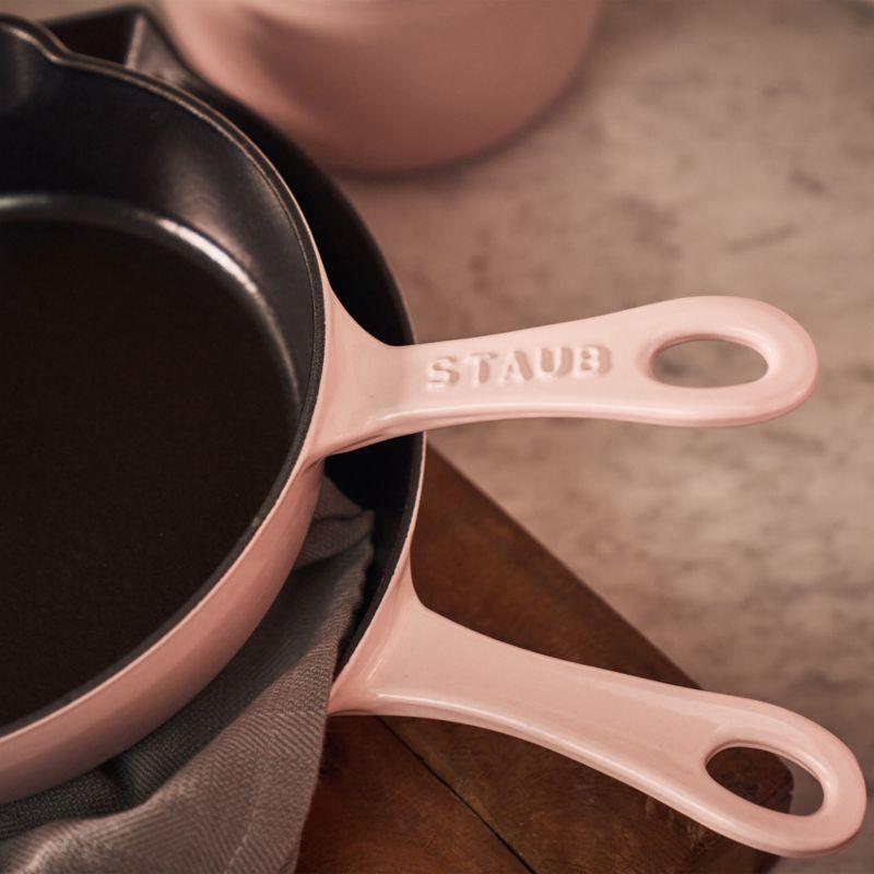 Staub ® Peony Pink Cast Iron 8.5" Traditional Deep Skillet