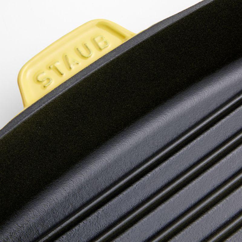 Staub 12" Citron Enameled Cast Iron Square Grill Pan