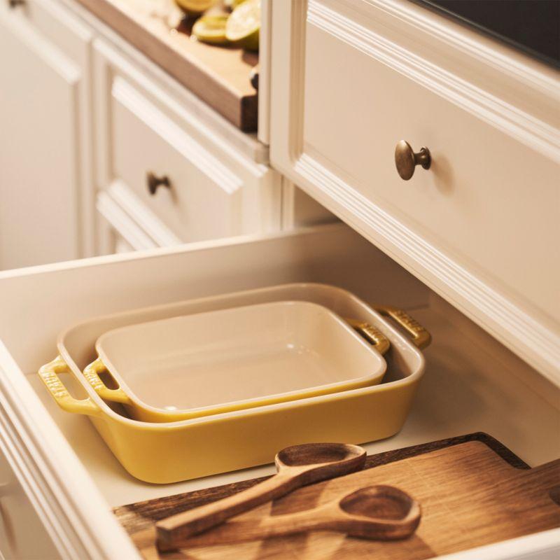 Staub ® Citron Rectangular Bakers, Set of 2