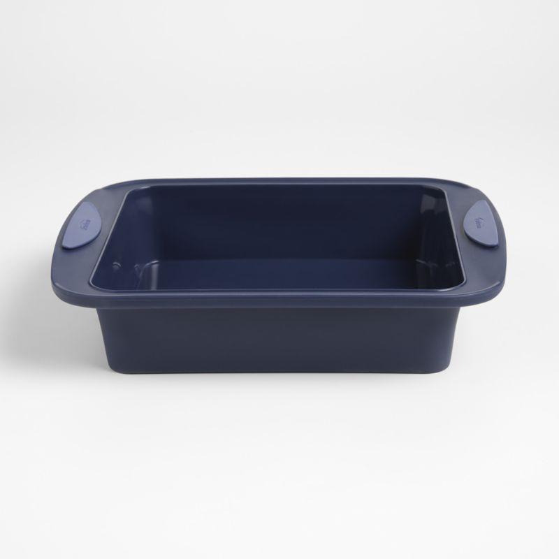 Deep Blue 8" Square Nonstick Silicone Cake Pan