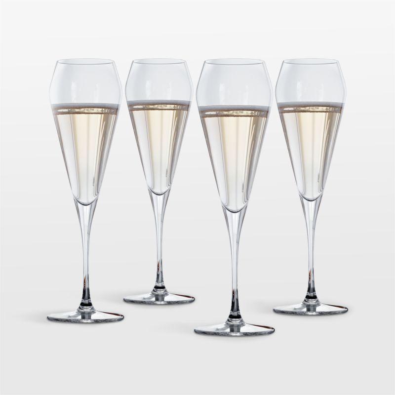 Spiegelau Willsberger Clear Crystal Champagne Flute Set of 4