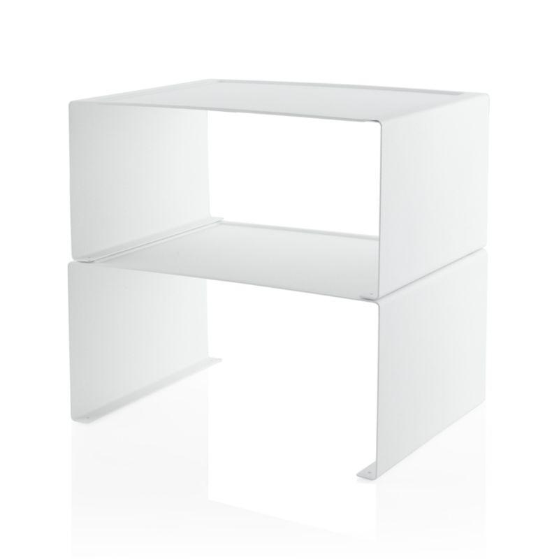 Yamazaki Tower Large White Kitchen Steel Rack