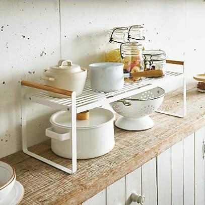 Yamazaki White Tosca Wired Organizer Rack