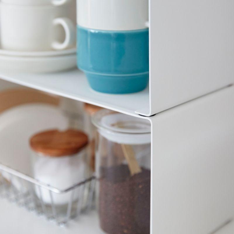 Yamazaki Tower Small White Kitchen Steel Rack