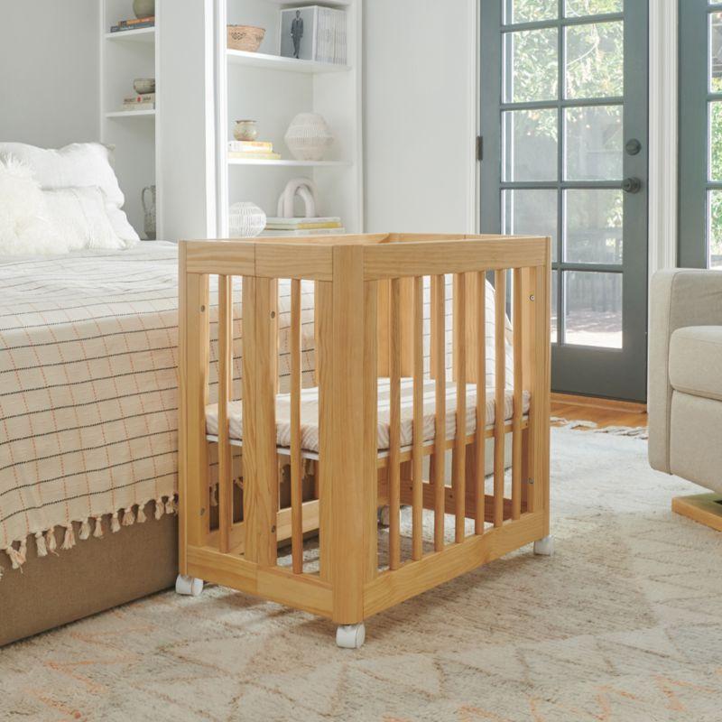 Babyletto Yuzu Natural Wood 8-in-1 Convertible Baby Crib with All Stages Conversion Kit