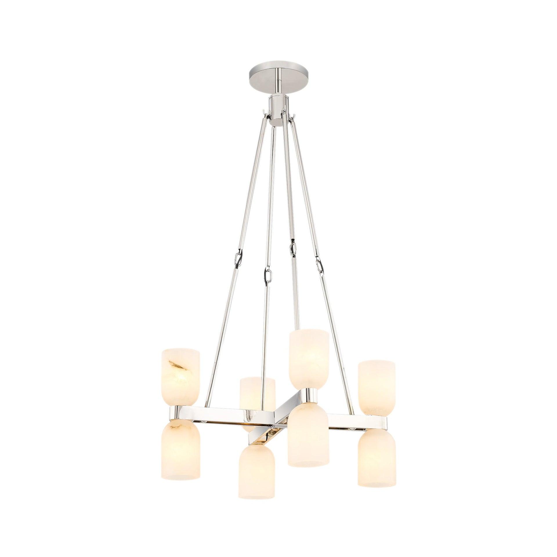 Lucian 8 - Light Modern Linear Chandelier