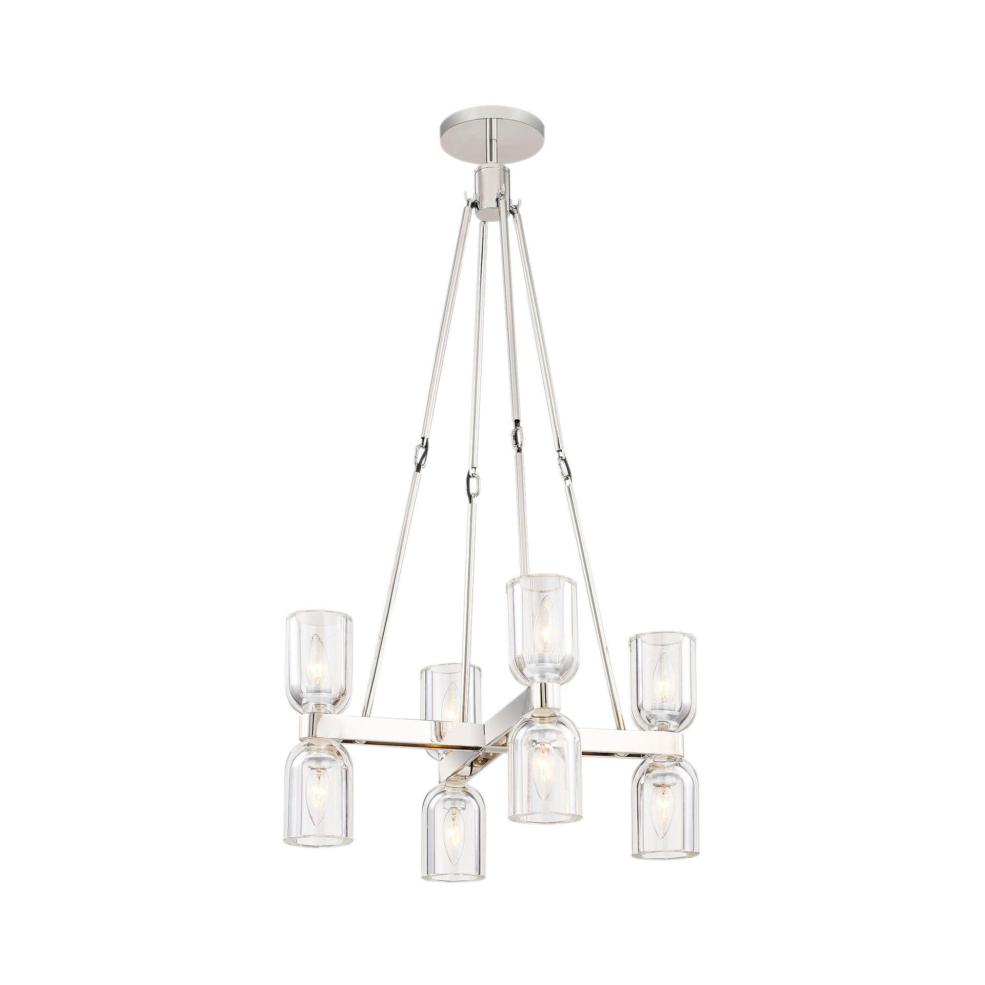 Alora Lighting Lucian 8 - Light Modern Linear Chandelier