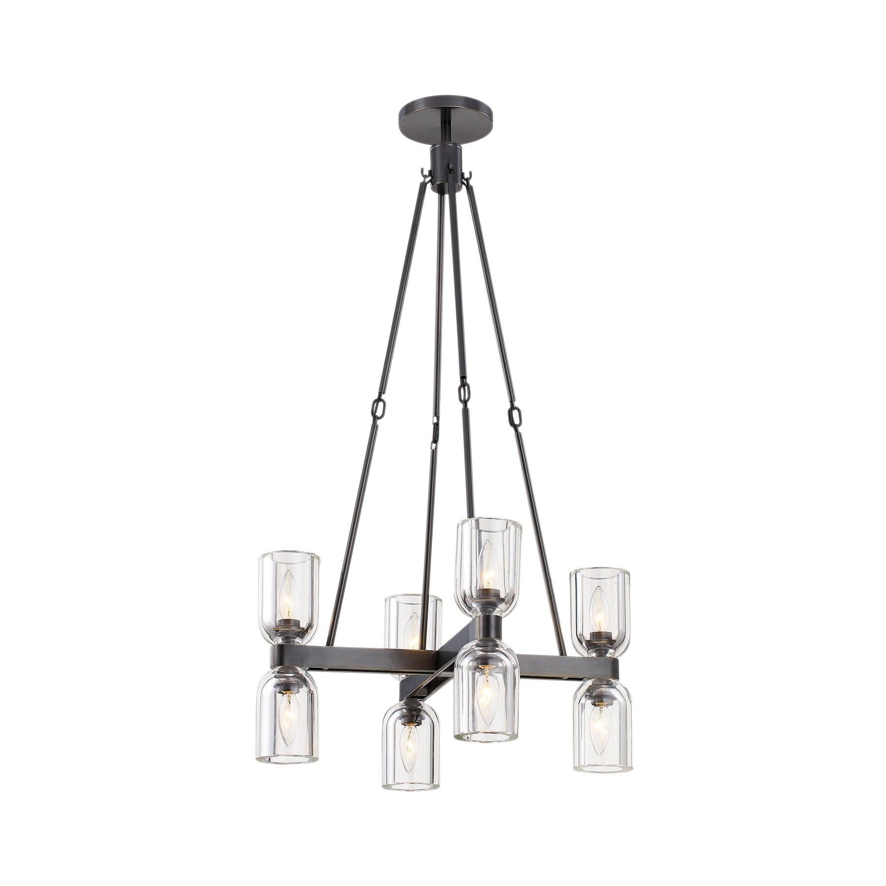 Lucian 8 - Light Modern Linear Chandelier