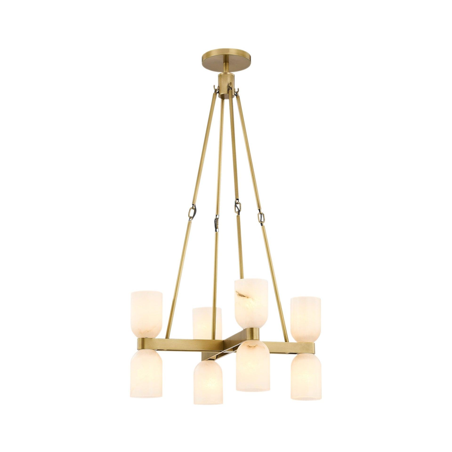 Lucian 8 - Light Modern Linear Chandelier