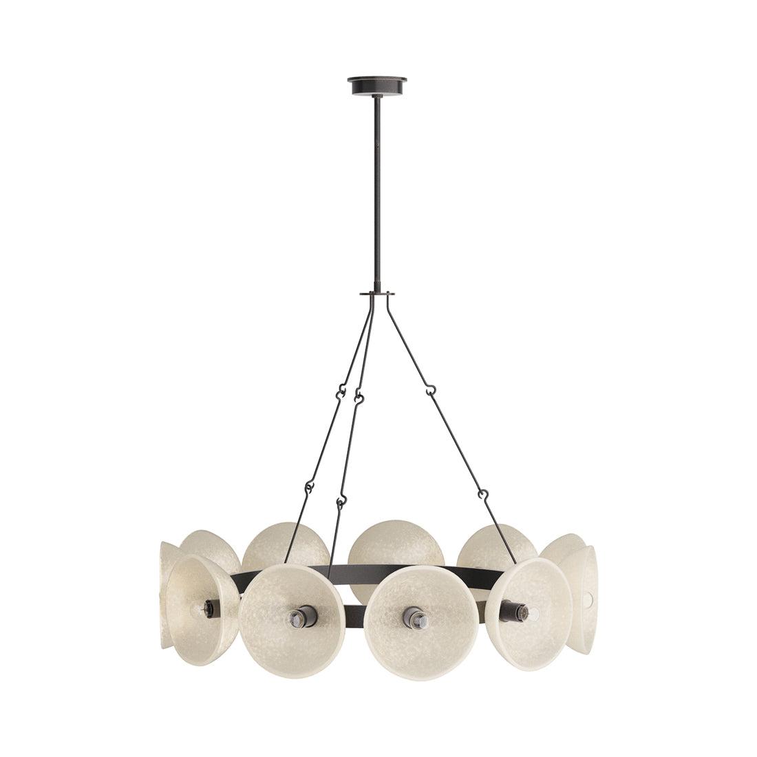 Apollo English Bronze and Glass Orb Chandelier