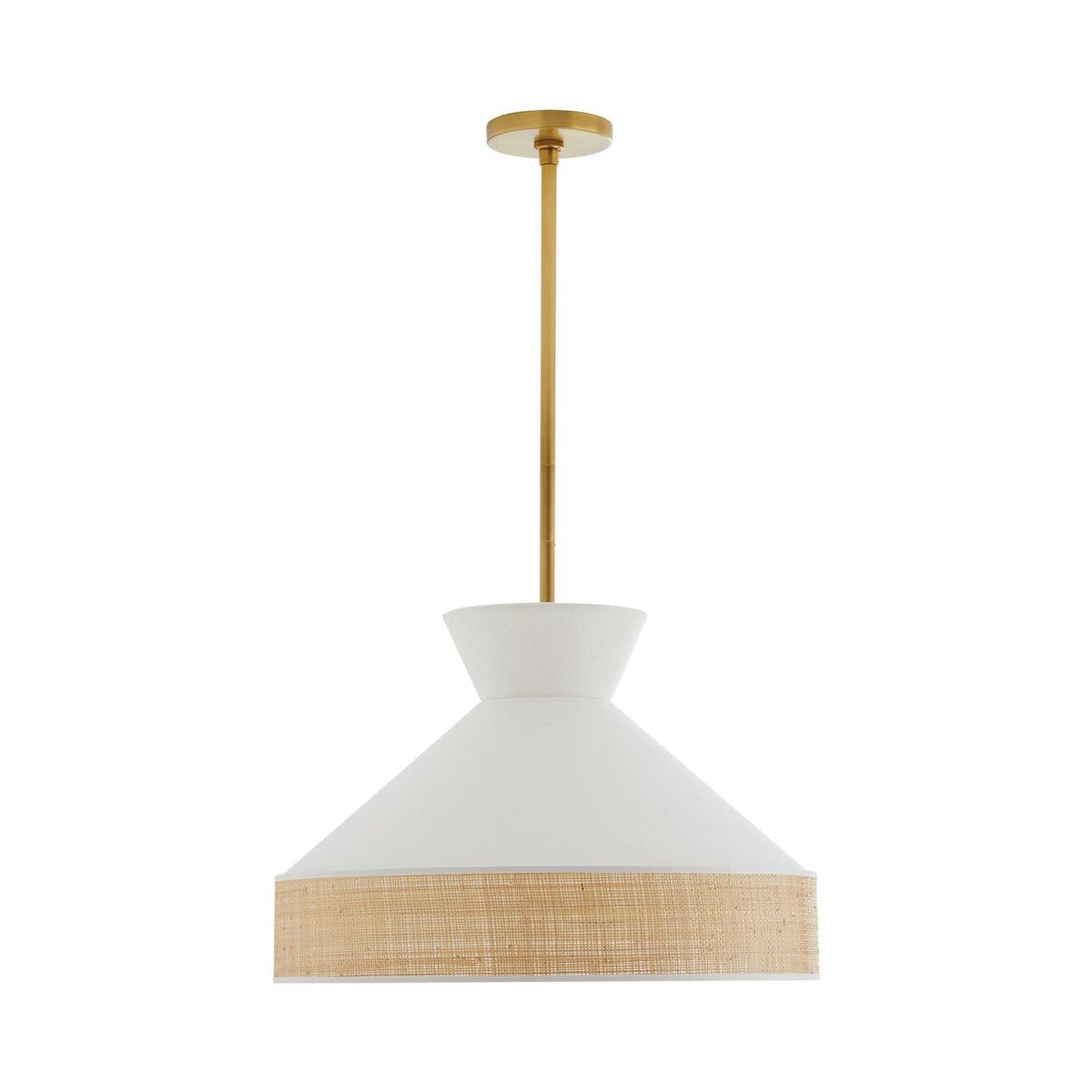 Malena Pendant Light by Arteriors - White / 20.5" Dia