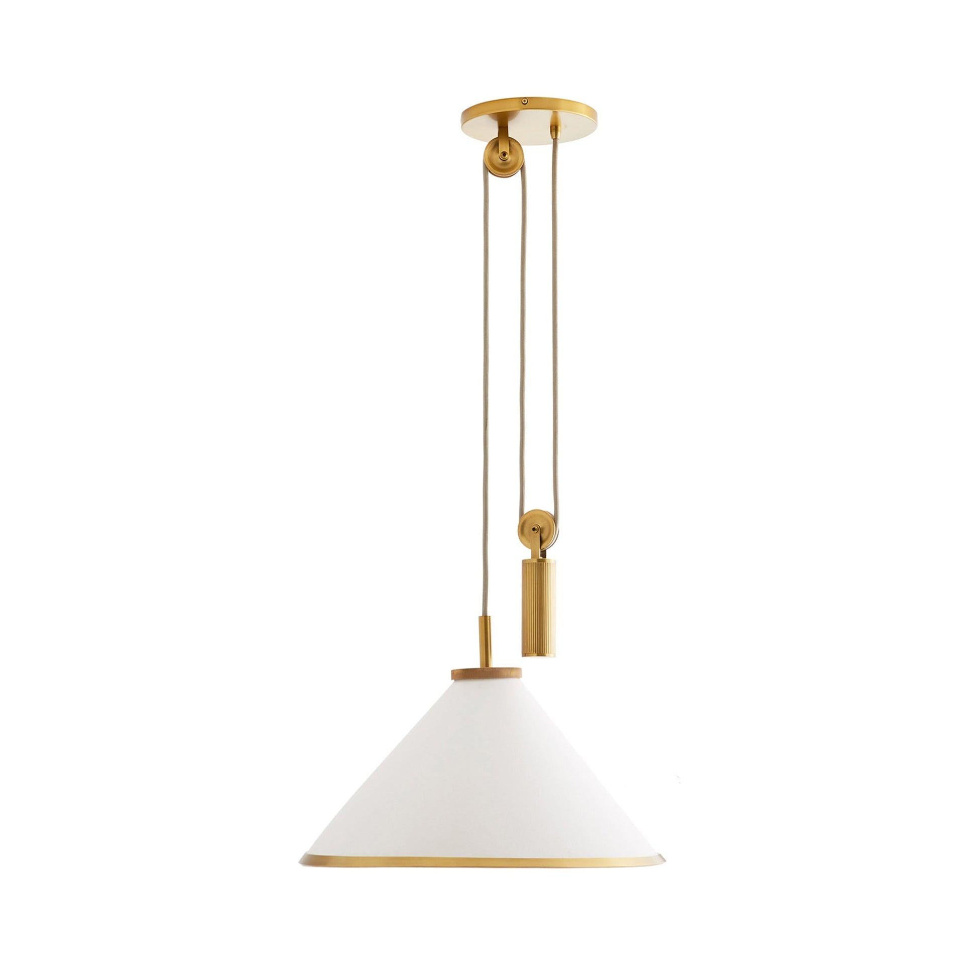Norfolk Pendant Light by Arteriors - Antique Brass / 20.5" Dia